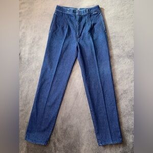 Seattle Blues Vintage Size 14 Ultra High Rise Wide Leg Straight Jeans